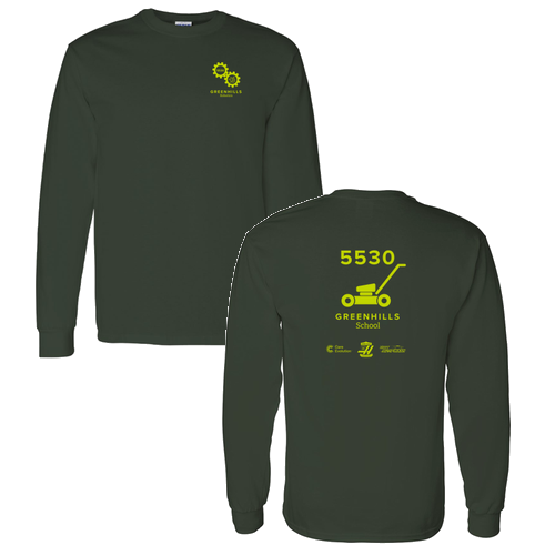 Gildan Heavy Cotton Longsleeve Basic T-Shirt -- Forest Green