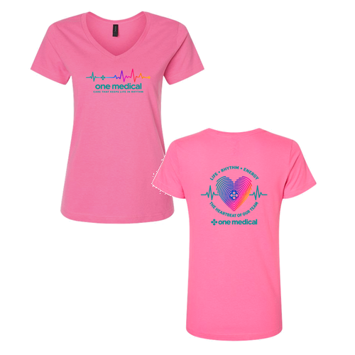 Gildan Fitted  SoftStyle® Fitted V-Neck T-Shirt -- Azalea