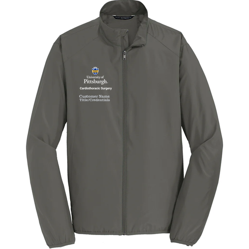 Pitt Shield Zephyr Full-Zip Jacket -- Grey Steel