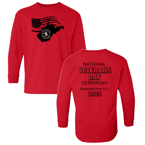 Youth Gildan Heavy Cotton Longsleeve -- Red
