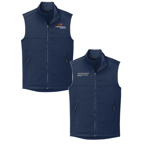Port Authority Collective Smooth Fleece Vest -- River Blue Navy