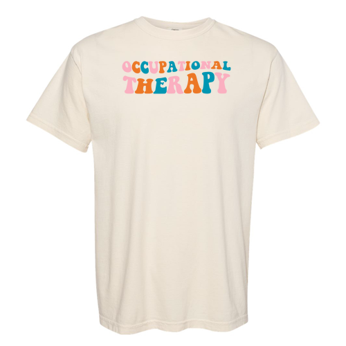 Retro Occupational Therapy Comfort Colors Heavyweight Adult T-Shirt -- Ivory
