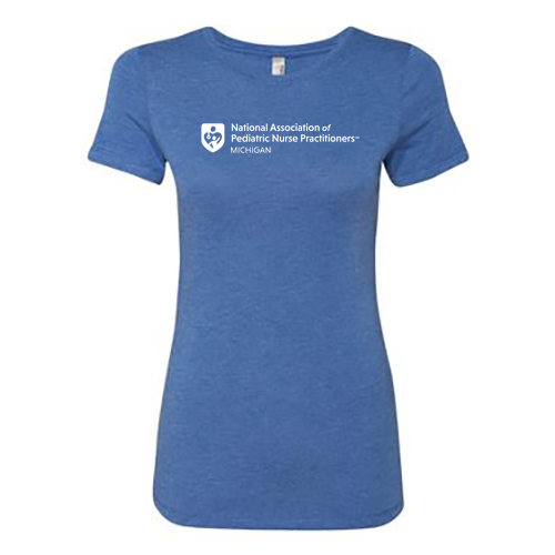 Ladies Next Level Apparel Triblend Crew -- Vintage Royal