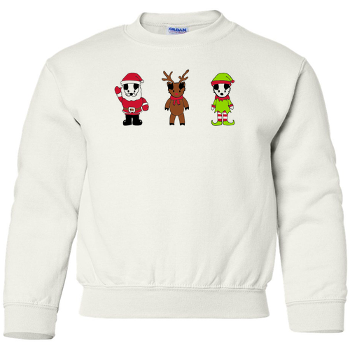 Gildan Heavy Blend Youth Crew Neck Sweatshirt -- White