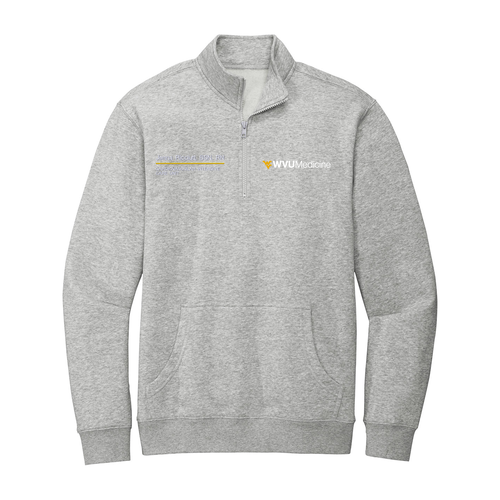 District V.I.T. Fleece 1 / 4-Zip -- Light Heather Grey
