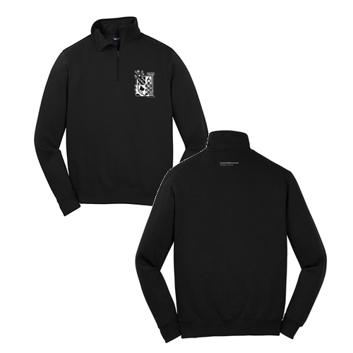 Sport Tek Quarter Zip Sweatshirt -- Black