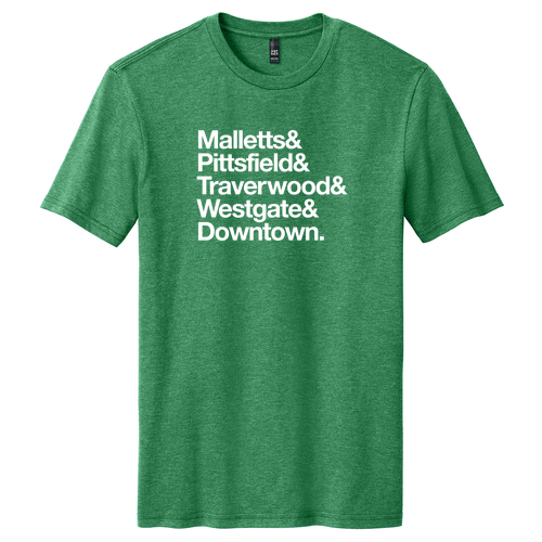 District Made Perfect Blend Tee -- Heathered Kelly Green, Ampersand