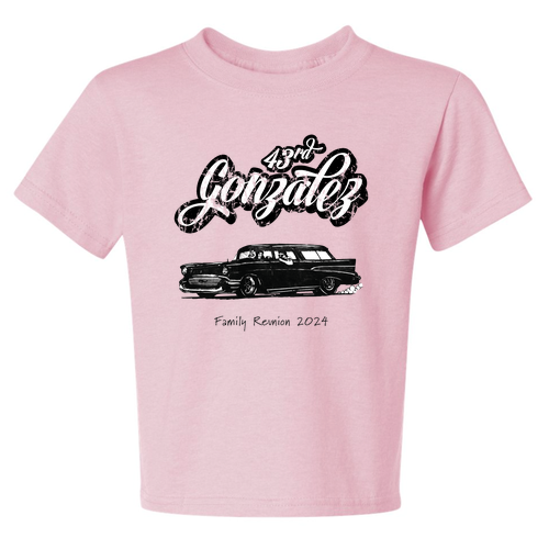 Jerzees Youth 50/50 Heavyweight T-Shirt -- Classic Pink