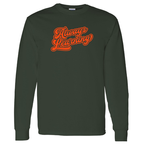 Gildan Heavy Cotton Longsleeve Basic T-Shirt -- Forest Green
