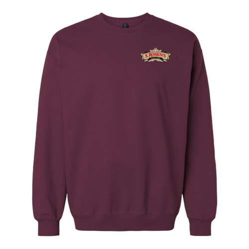 Gildan Adult Softstyle Fleece Crew Sweatshirt -- Maroon