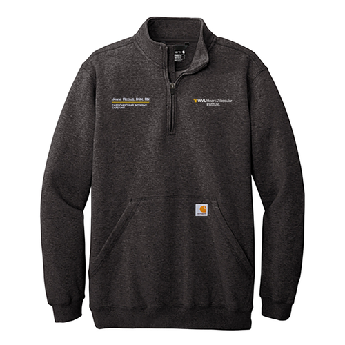 Carhartt Midweight 1/4-Zip Mock Neck Sweatshirt -- Carbon Heather
