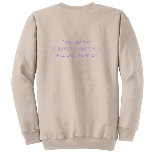 Port and Company Classic Crewneck Sweatshirt -- Light Sand