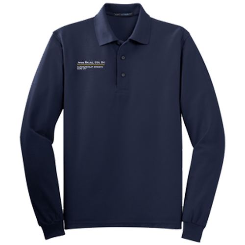 Port Authority Long Sleeve Sport Shirt -- Navy