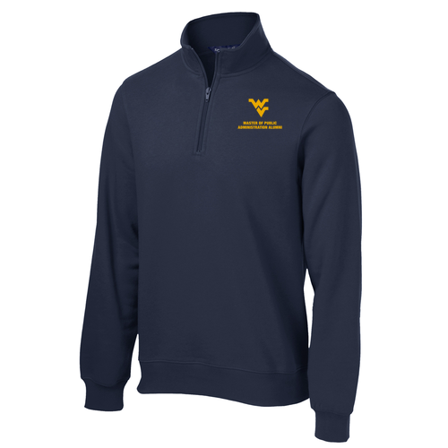 Sport Tek Quarter Zip Sweatshirt -- True Navy