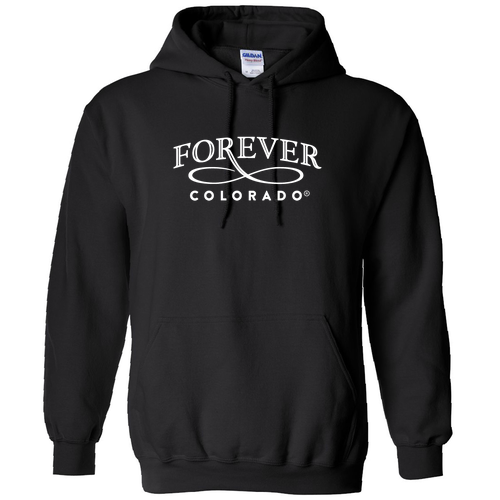 Forever Colorado Heavy Blend Hooded Sweatshirt -- Black