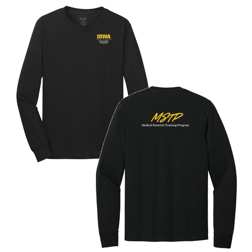 Port and Company Long Sleeve T Shirt -- Jet Black