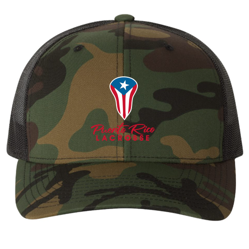Retro Trucker -- Green Camo / Black