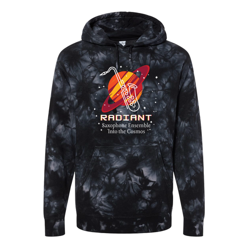 Independent Trading Co. Midweight Tie-Dyed Hooded Sweatshirt -- Tie Dye Black