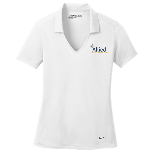 Nike Golf Ladies Dri Fit Vertical Mesh Polo -- White