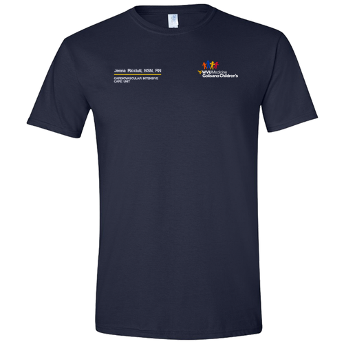 Embroidered Gildan SoftStyle T-Shirt -- Navy