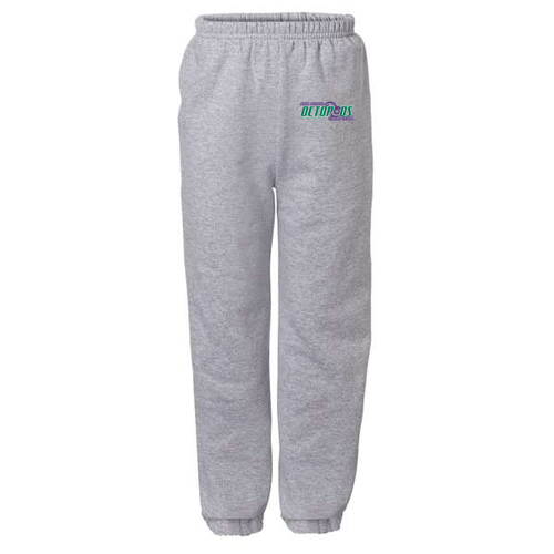 Youth Gildan Elastic Bottom Sweatpants -- Sport Grey