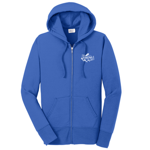 Port and Company Ladies Core Fleece Full Zip Hooded Sweatshirt -- Royal