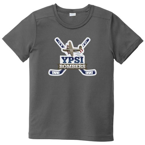 Sport-Tek Youth Posi-UV Pro Tee -- Dark Smoke Grey
