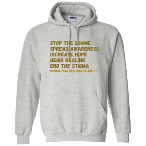 End the Stigma Hooded Sweatshirt -- Ash