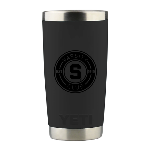Laser Engraved YETI 20 oz Rambler Tumbler -- Black
