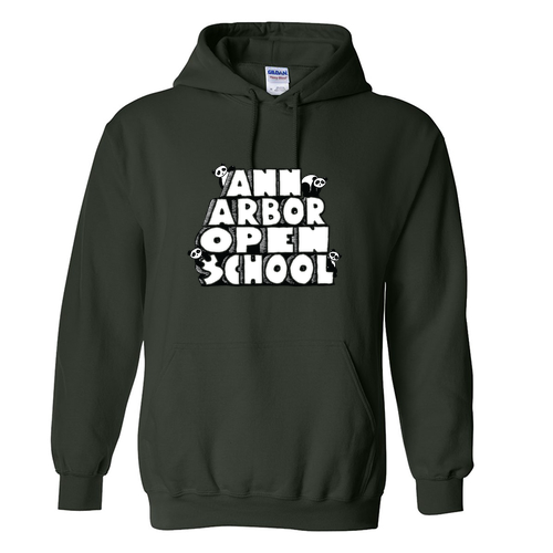 Gildan Heavy Blend Hooded Sweatshirt -- Forest Green