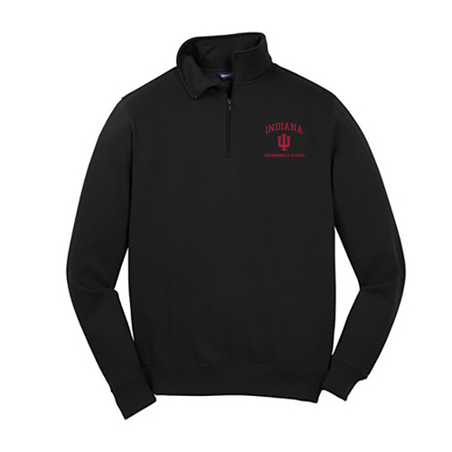Sport Tek Quarter Zip Sweatshirt -- Black