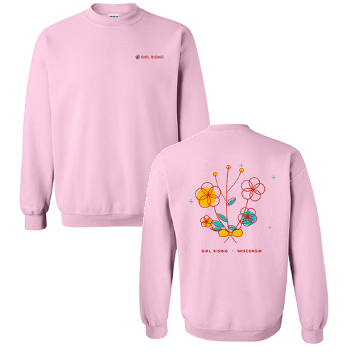Gildan Heavy Blend Crew Neck Sweatshirt -- Light Pink