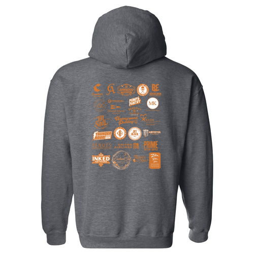 Sunset Adult Hooded Sweatshirt -- Dark Heather