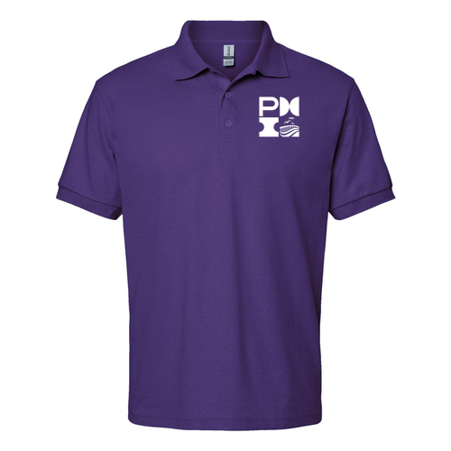 Gildan DryBlend Jersey Polo -- Purple