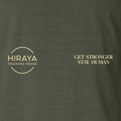 Get Stronger, Stay Human Tee -- Sage