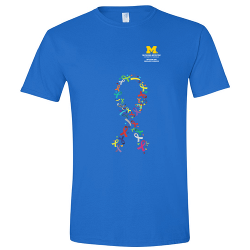 Gildan SoftStyle T-Shirt -- Royal Ribbon Print