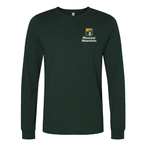 Pleasant Mountain Logo 2 Full color -- Longsleeve Forest