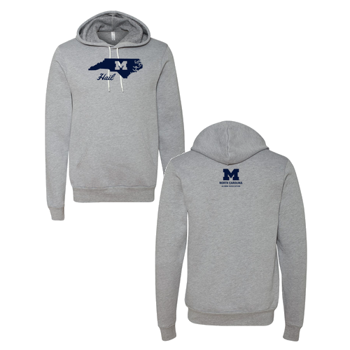 Mens/Unisex Bella Canvas Soft Poly-Cotton Fleece Pullover Hooded Sweatshirt -- Athletic Heather