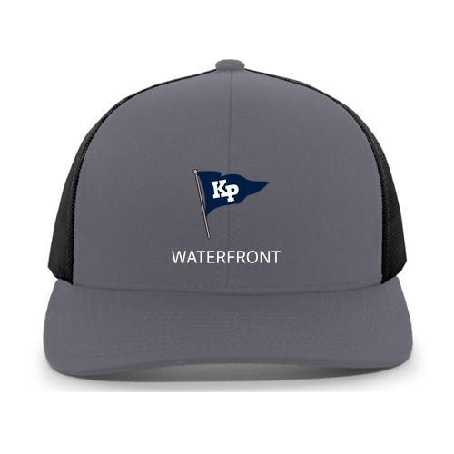 Pacific Headwear Trucker Mesh Hat -- Graphite / Black / Graphite