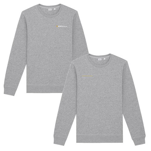 Stanley/Stella Unisex Roller Crewneck Sweatshirt -- Heather Grey