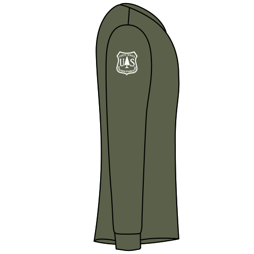 Gildan Ultra Cotton Longsleeve Basic T-Shirt -- Military Green