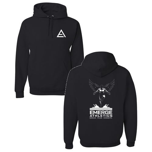 Jerzees 8 oz 50/50 Nublend Adult Hooded Sweatshirt -- Black