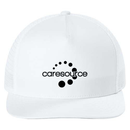 Sport-Tek Stretch-Tek 5-Panel Trucker Cap -- White / White