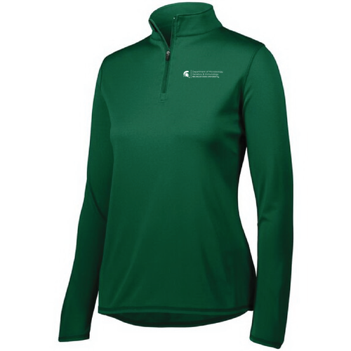 Women's Augusta Attain 1/4 Zip Pullover -- Dark Green