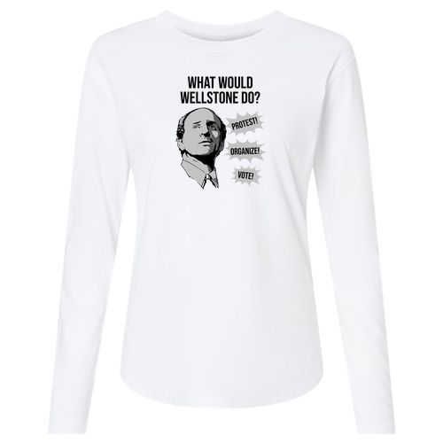 Next Level Women's Cotton Relaxed Long Sleeve T-Shirt -- White