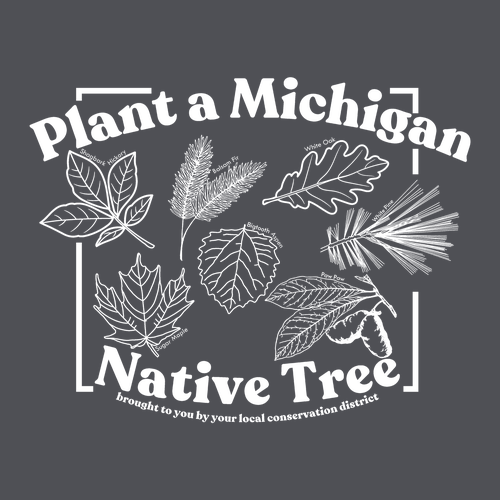 Plant A Native Tree T-Shirt -- Charcoal