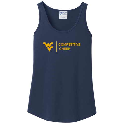 Design 1 Port and Company Ladies Core Cotton Tank Top -- Navy