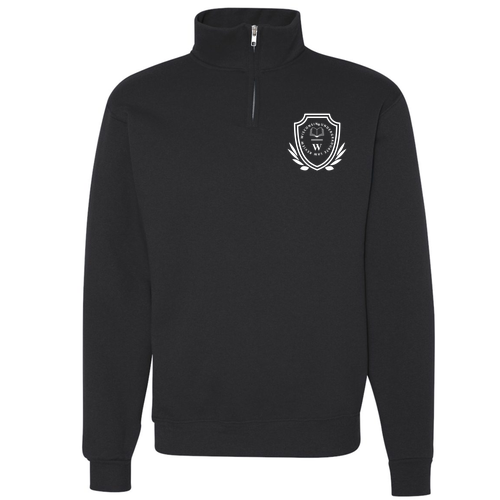 Jerzees Nublend Quarter Zip Sweatshirt -- Black (Embroidery)
