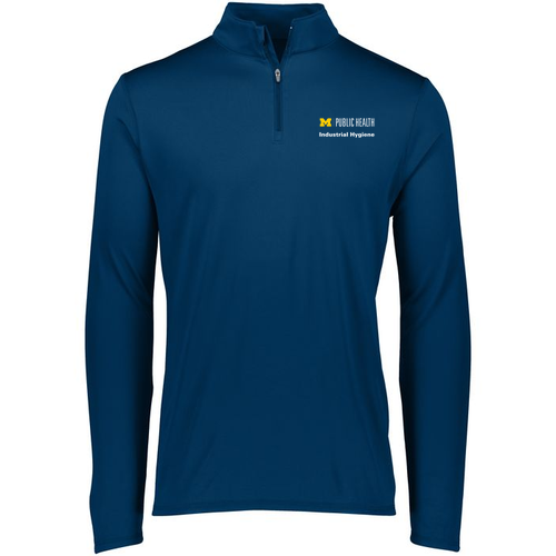 Mens/Unisex Augusta Attain Quarter Zip Pullover -- Navy