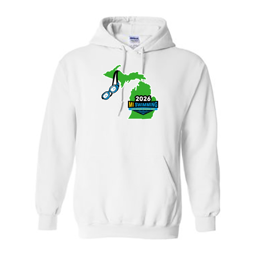 Mens/Unisex Gildan Heavy Blend Hooded Sweatshirt -- White